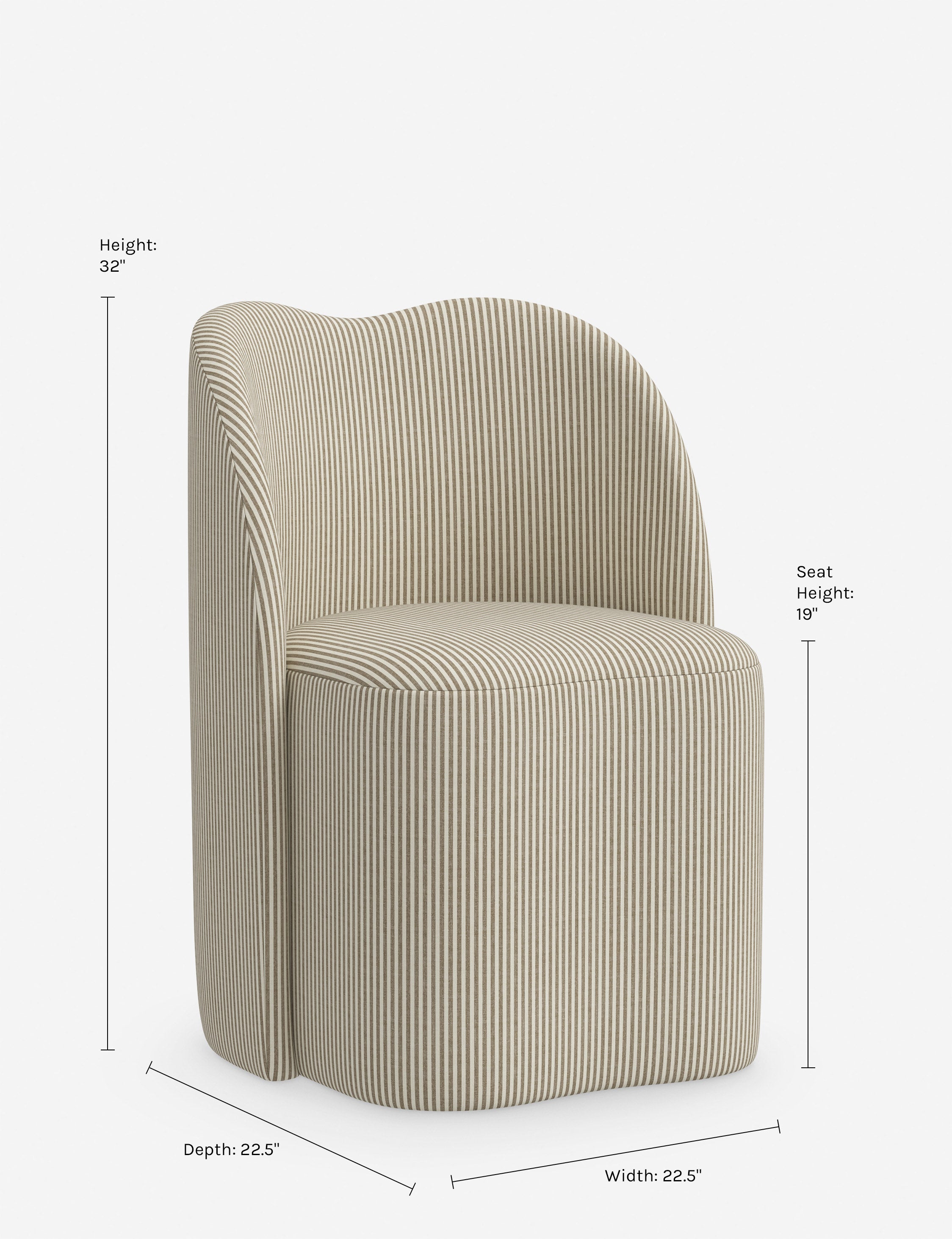 Bedell Dining Chair - Modern Wooden Kitchen Chairs with Padded Seat - Comfortable & Stylish for Dining Room, Kitchen, or Breakfast Nook