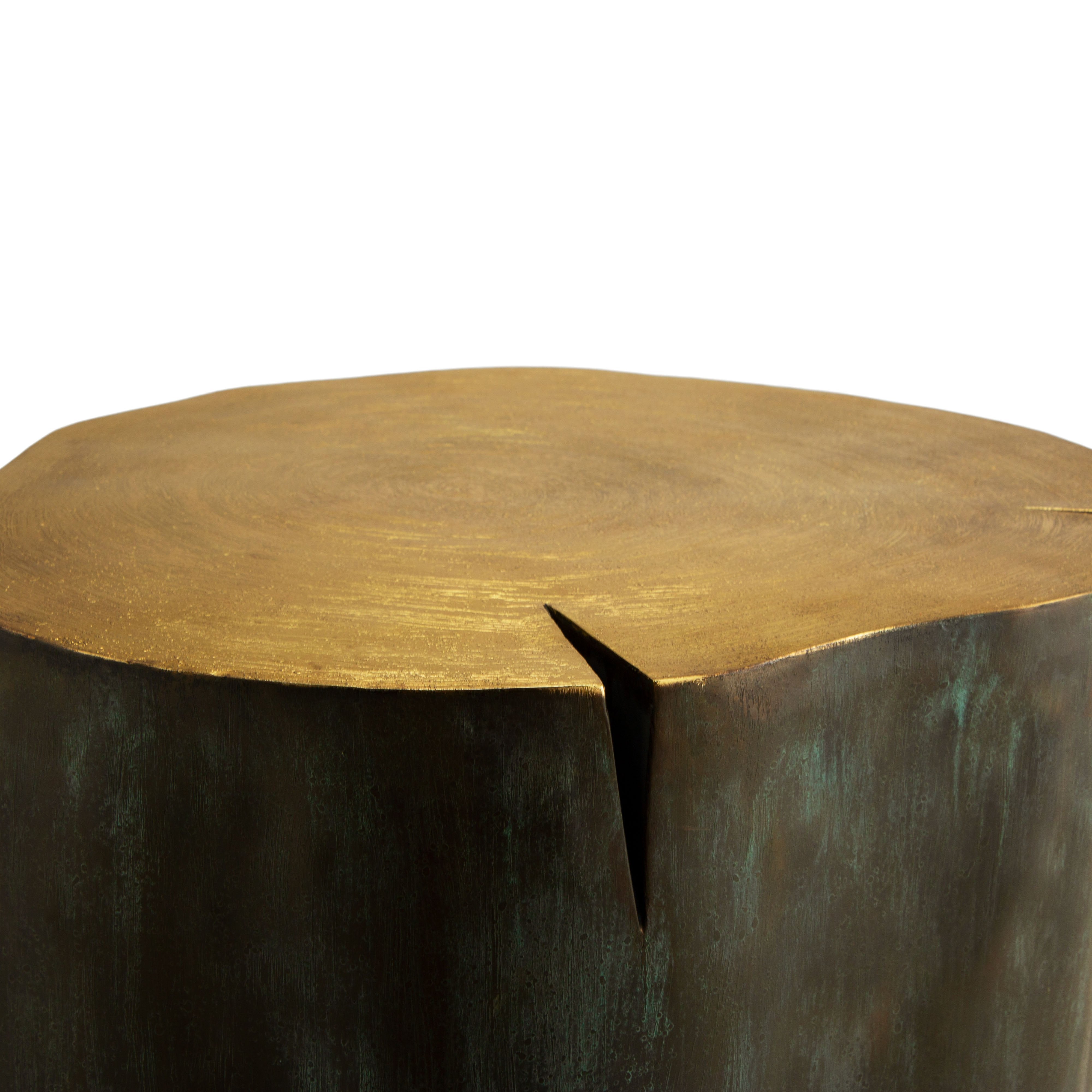 Handcrafted Wooden Etched Stool - Unique Boho Home Decor Accent Piece for Living Room, Bedroom or Patio