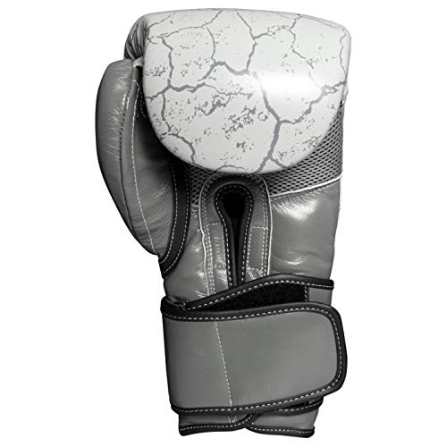 Roberto Duran 14OZ Stone Leather Boxing Training Gloves - Premium Leather Punching Bag Mitts for Heavy Bag Workouts, Sparring & MMA Training