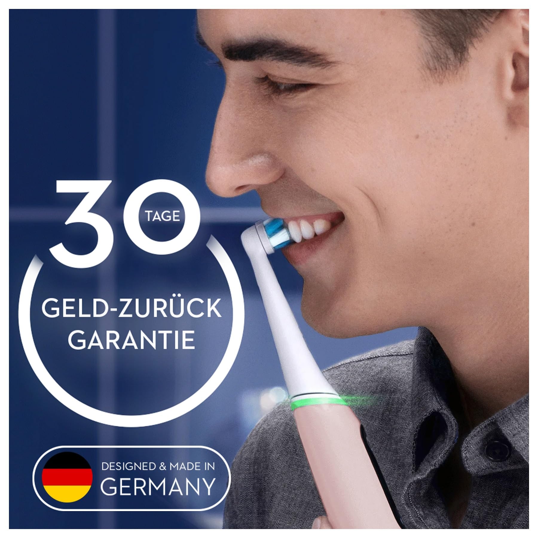 Oral-B iO Series 6 Electric Toothbrush - Pink Sand (JAS22) | Rechargeable with Smart Pressure Sensor & Bluetooth Connectivity for Gentle & Effective Cleaning at Home or Travel