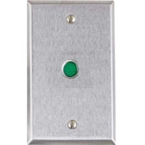 Alarm Controls RP 29L Stainless Steel Single Gang Remote Wall Plate with 1/2