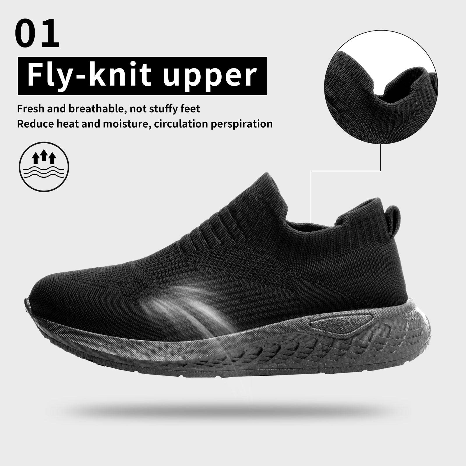 Non-Slip Work Shoes for Women - Chef & Nurse Slip-Ons for Comfort