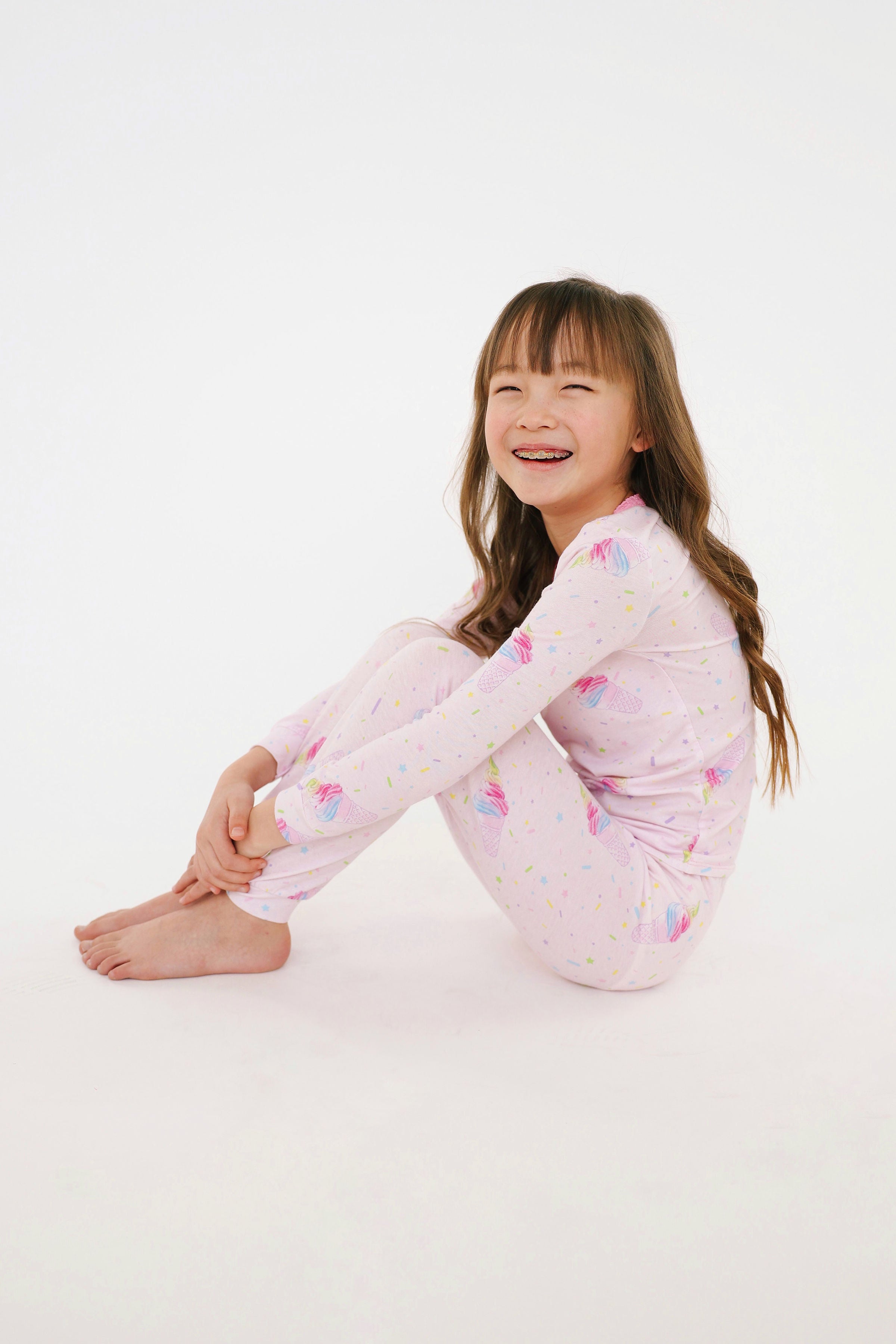 Premium Ice Cream Print Full Length Pajama Set - Soft & Comfortable Sleepwear for Women - Perfect for Cozy Nights, Loungewear & Gifts