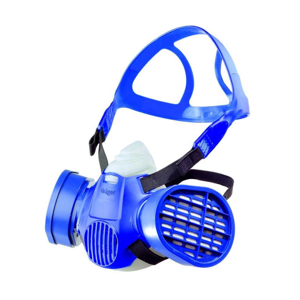 Dräger X-plore 3300 Half Face Respirator Mask - Reusable Safety Mask for Painting, Construction & Industrial Work - NIOSH Approved Dust Protection