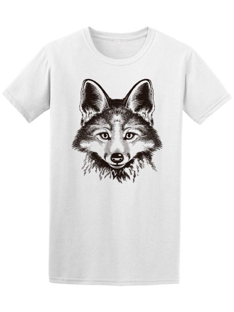 Red Fox Face Sketch T-Shirt for Men - Stylish Graphic Tee for Casual Wear, Street Fashion & Everyday Outfits