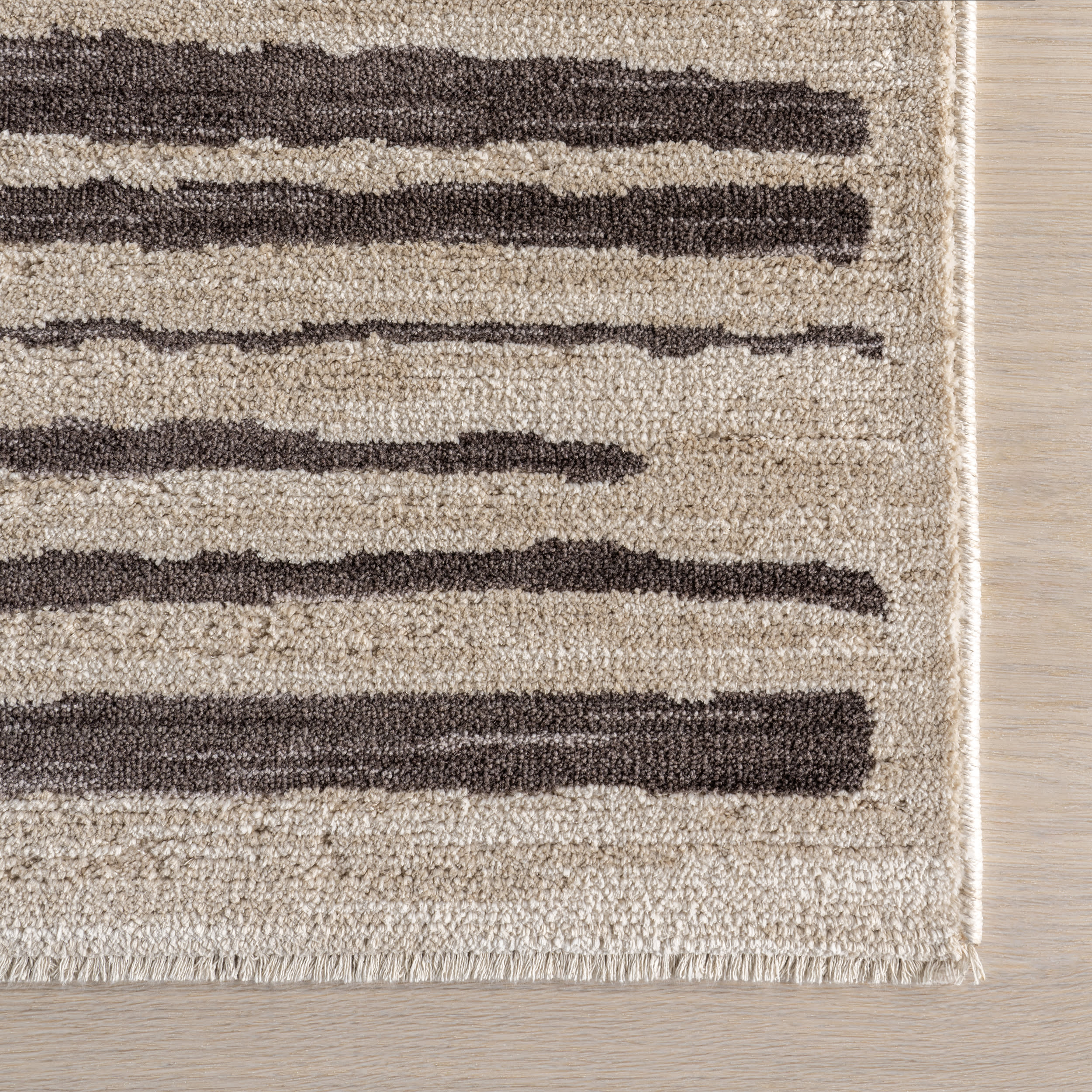 Banke Striped Area Rug - Soft Beige Striped Carpet for Living Room, Bedroom & Home Decor | Cozy & Stylish Floor Mat for Indoor Use