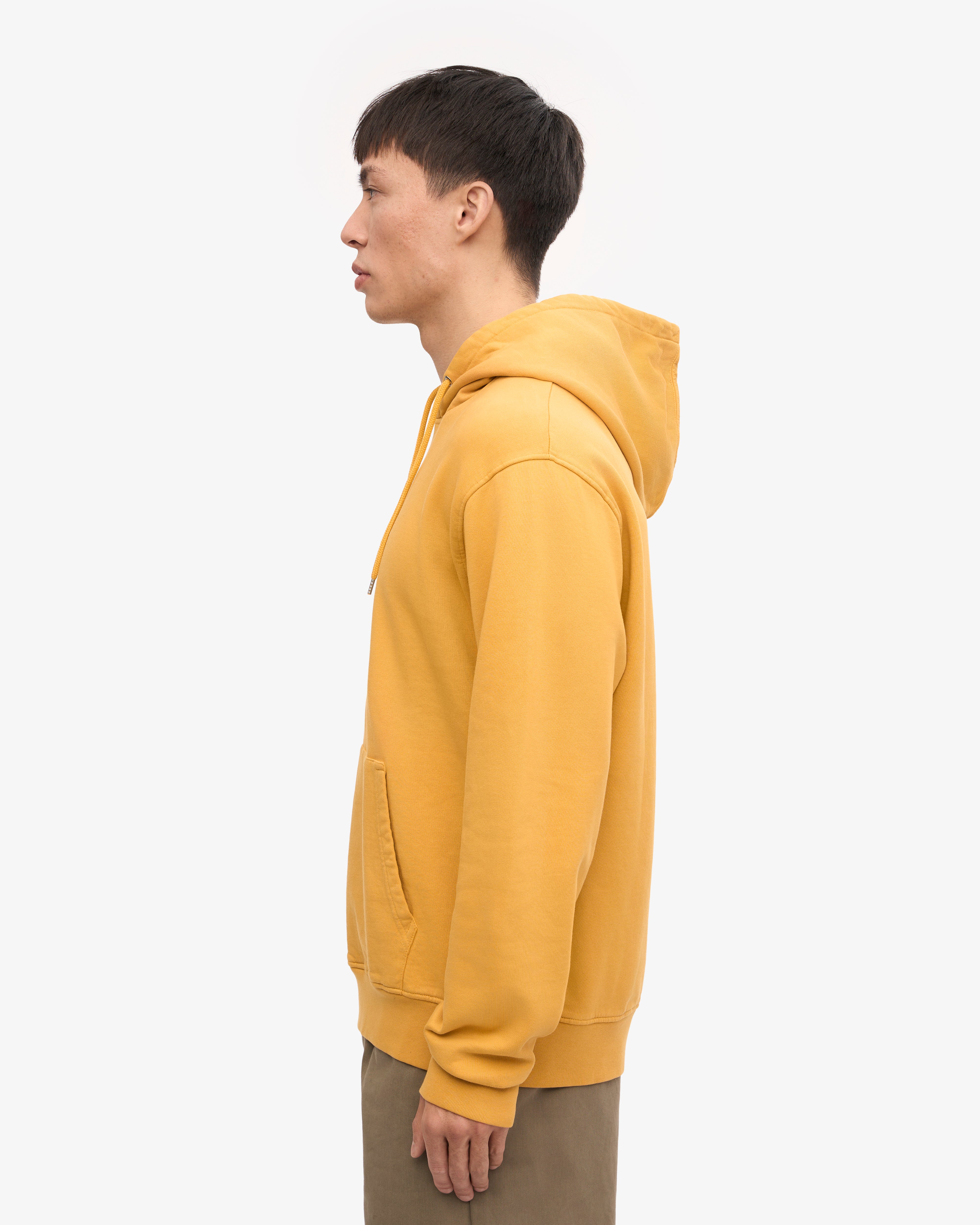 Organic Cotton Classic Hoodie - Burned Yellow | Eco-Friendly Unisex Pullover for Casual Wear & Outdoor Activities