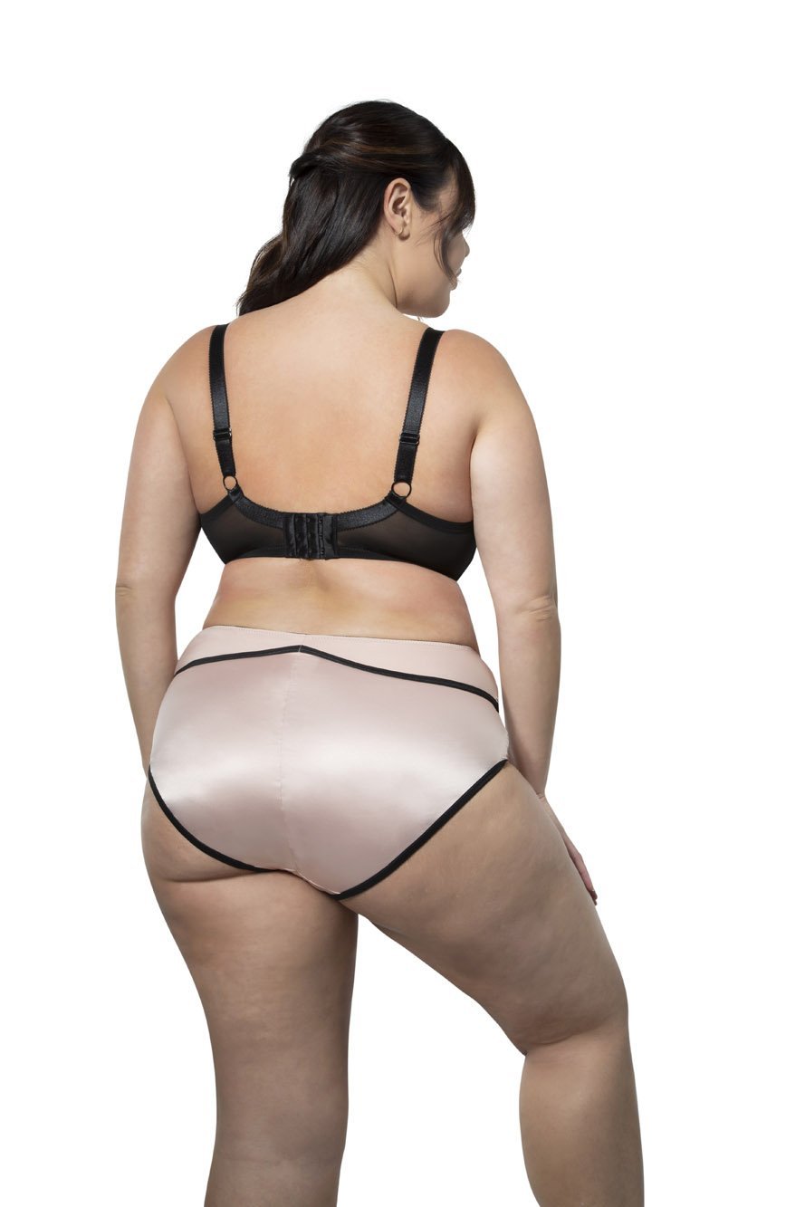 Parfait Charlotte Underwire Padded Bra - Cameo Rose with Black Lace Trim | Comfortable Support for Everyday Wear & Special Occasions