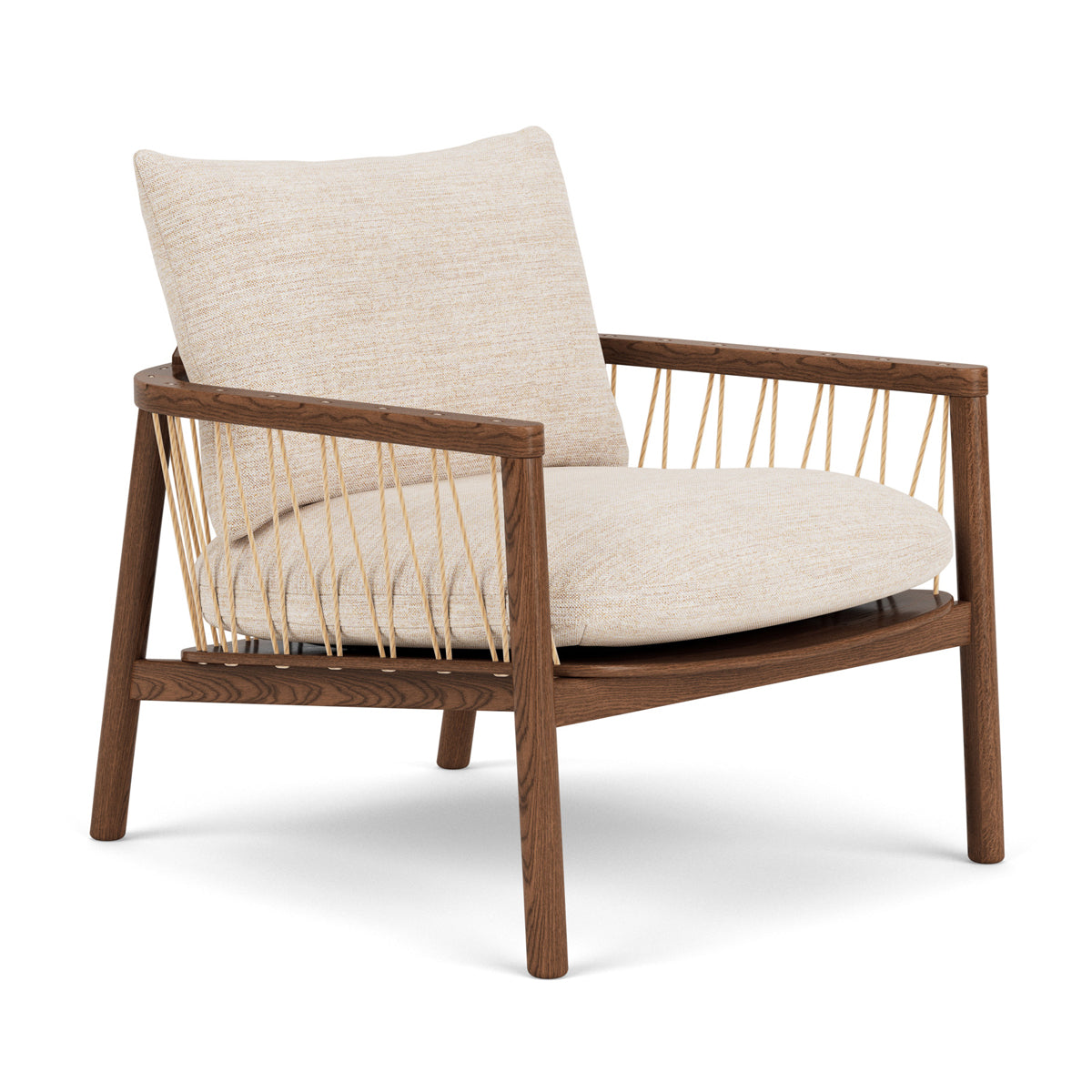 Enzo Fabric Armchair - Modern Upholstered Accent Chair for Living Room, Bedroom & Office - Comfortable Lounge Chair with Sturdy Wooden Legs - Perfect for Relaxing, Reading & Decorating