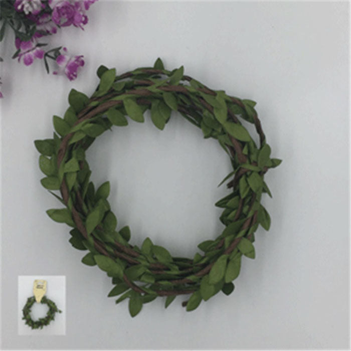 3M Leafy Green Ribbon - 3 Meters Decorative Ribbon for Gift Wrapping, DIY Crafts, Party Decorations, and Scrapbooking Projects