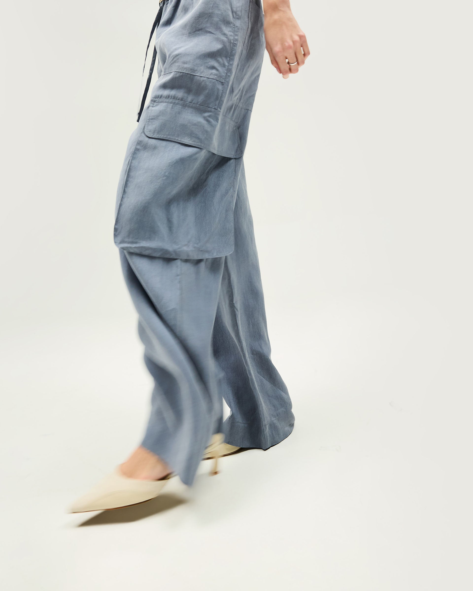 Elevate Cargo Pants for Men - Durable Steel Blue Work Pants with Multiple Pockets | Perfect for Construction, Hiking & Outdoor Activities