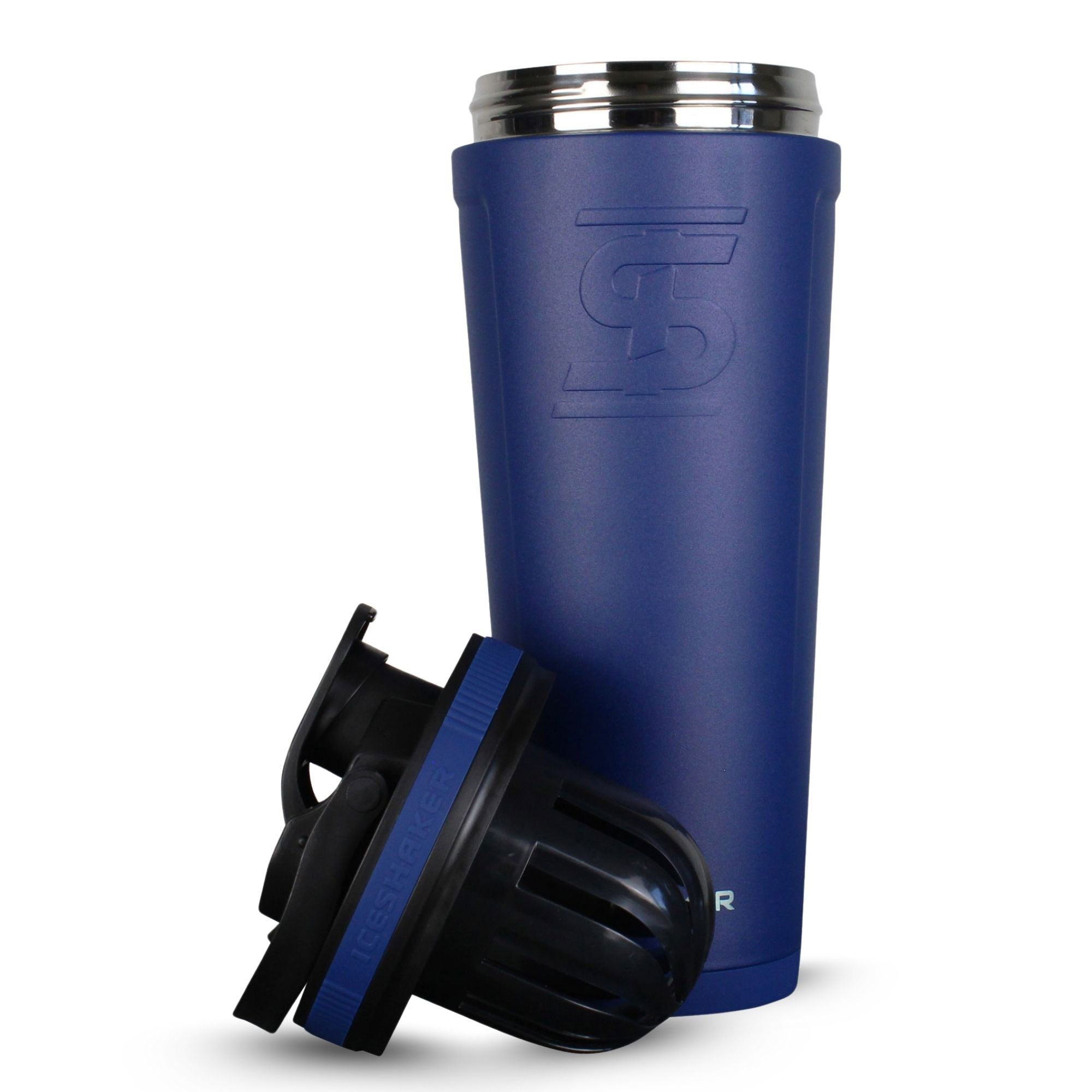 Premium Stainless Steel Ice Shaker Bottle - Leakproof Protein Shaker for Gym, Workouts & Travel - BPA-Free Fitness Water Bottle with Mixing Ball - Ideal for Protein Powder, Pre-Workout & Smoothies