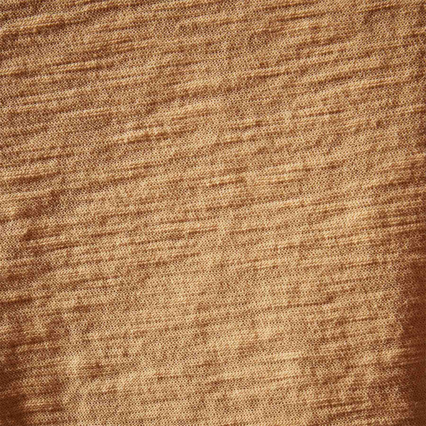Sheer Slub Crew Neck T-Shirt for Women - Soft & Breathable Apricot Color - Casual Summer Top for Beach, Lounge & Everyday Wear
