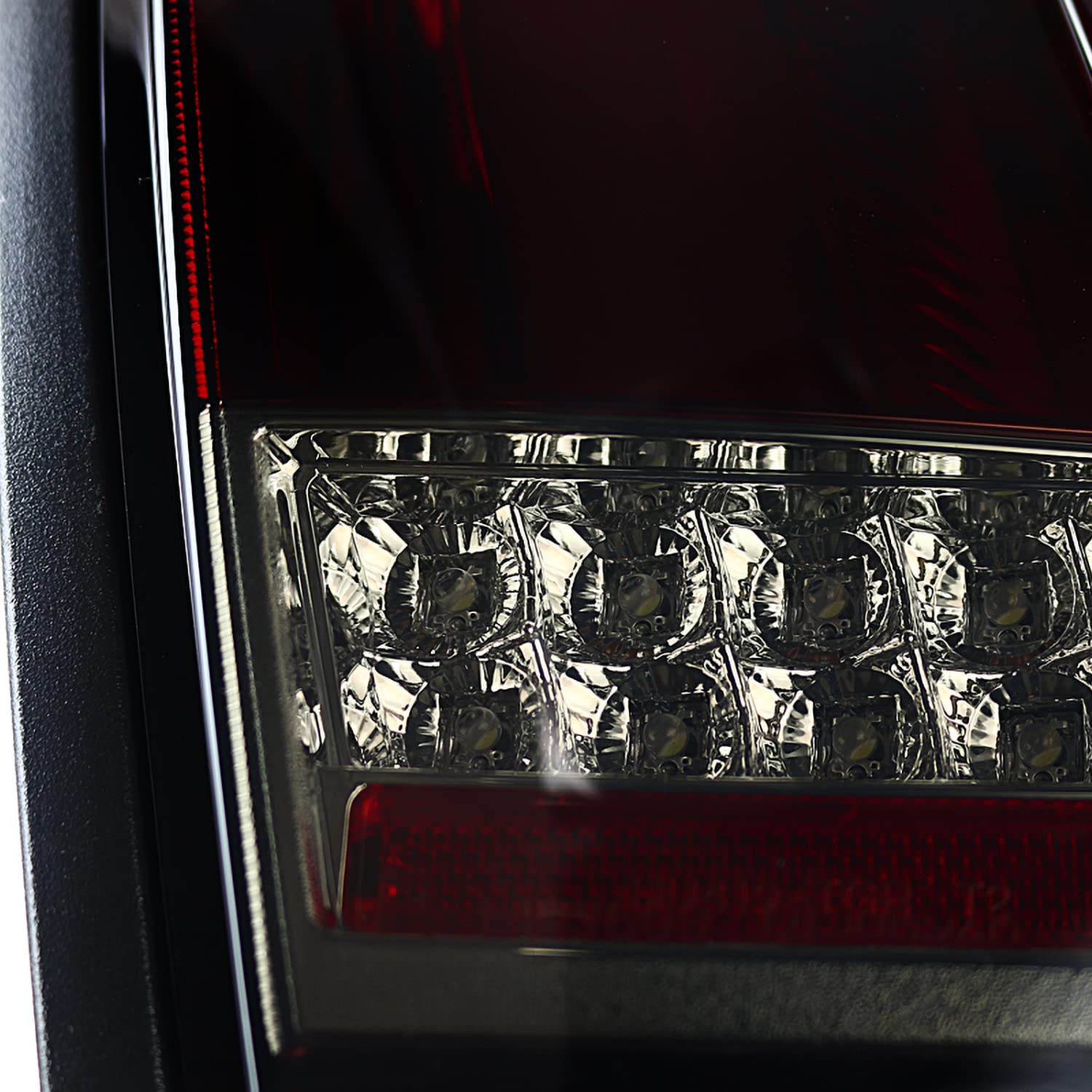 Spec-D Tuning Red Smoke Sequential LED Tail Lights for 1999-2004 Ford Mustang - Left & Right Pair Assembly - Enhanced Night Visibility & Style Upgrade for Street Racing & Car Shows