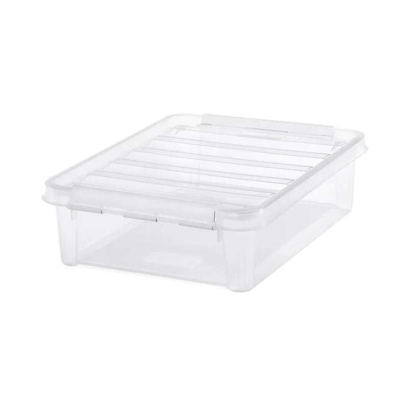 Smart A4 Storage Box - 8L Classic File Organizer for Office, Home & School - Perfect for Documents, Books & Stationery