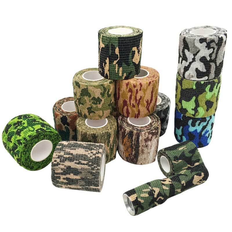 Self Adhesive Camo Tape - 5cm x 4.5m Waterproof Camouflage Tape for Guns, Hunting Gear, Outdoor Equipment & DIY Projects - Perfect for Hunting, Tactical Use & Camouflage Applications