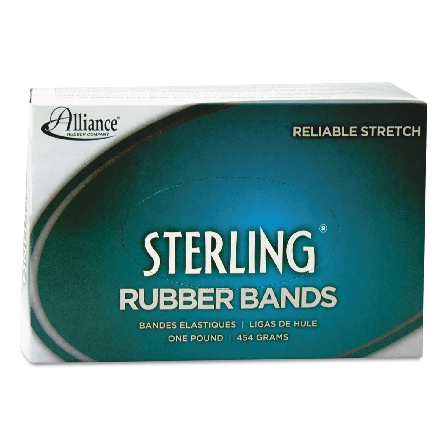 Alliance 24335 Premium Sterling Rubber Bands - 3 1/2 x 1/8 Inch Size, 850 Bands per 1lb Box (33 Count) - Heavy Duty Office, School, Packaging & Craft Supplies for Organizing, Bundling & DIY Projects