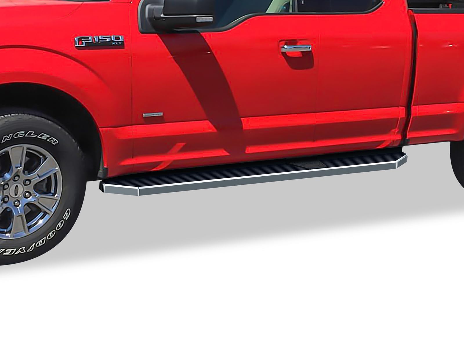 Polished Stainless Steel Running Boards for Ford F150 2015-2025 & F250/F350 Super Duty 2017-2025 | 6-Inch Wide Side Steps | Durable 304 Stainless Steel | Perfect for Off-Roading & Truck Accessories Upgrade