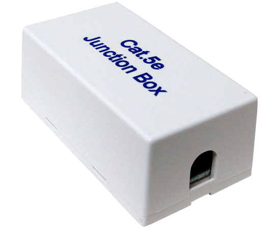 CAT5E Junction Box, 110 Punch Down Style - White | Network Cable Management Solution for Home & Office Wiring