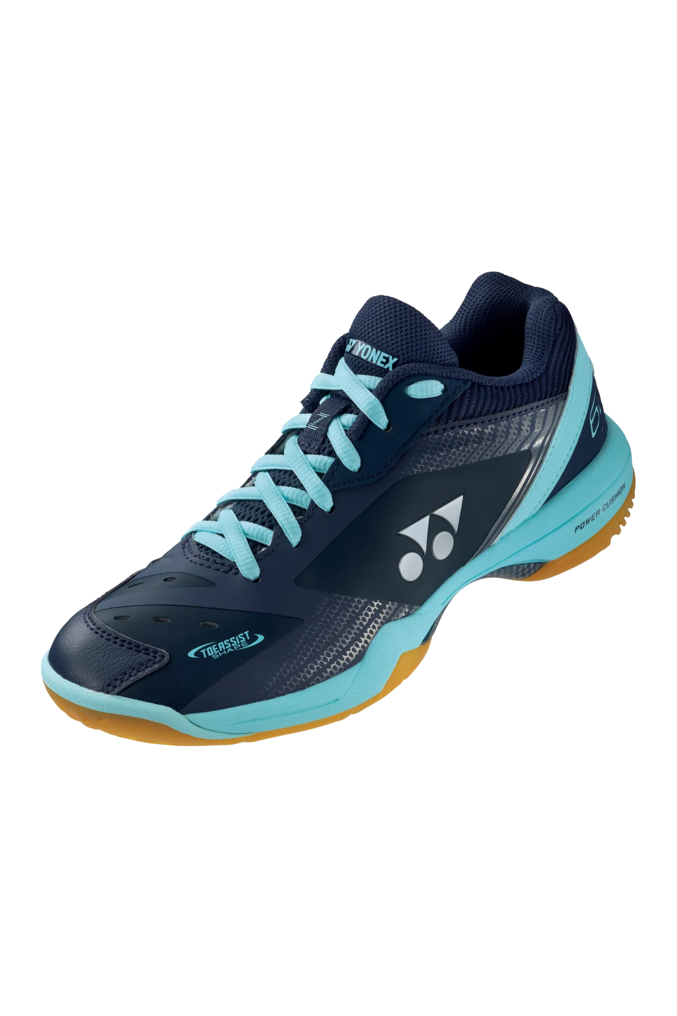 Yonex Power Cushion PC 65 Z3 Badminton Shoes for Men & Women - Navy/Saxe - Lightweight Court Shoes with Cushioning Technology for Indoor Sports & Training