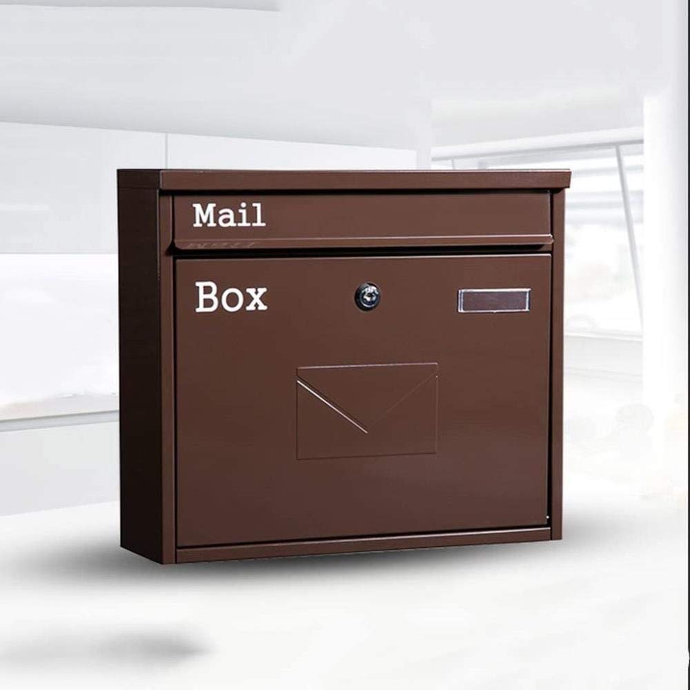Outdoor Wall-Mounted Mailbox with Lock - Weatherproof Letter Box for Newspapers & Magazines - Perfect for Home, Apartment & Office Use