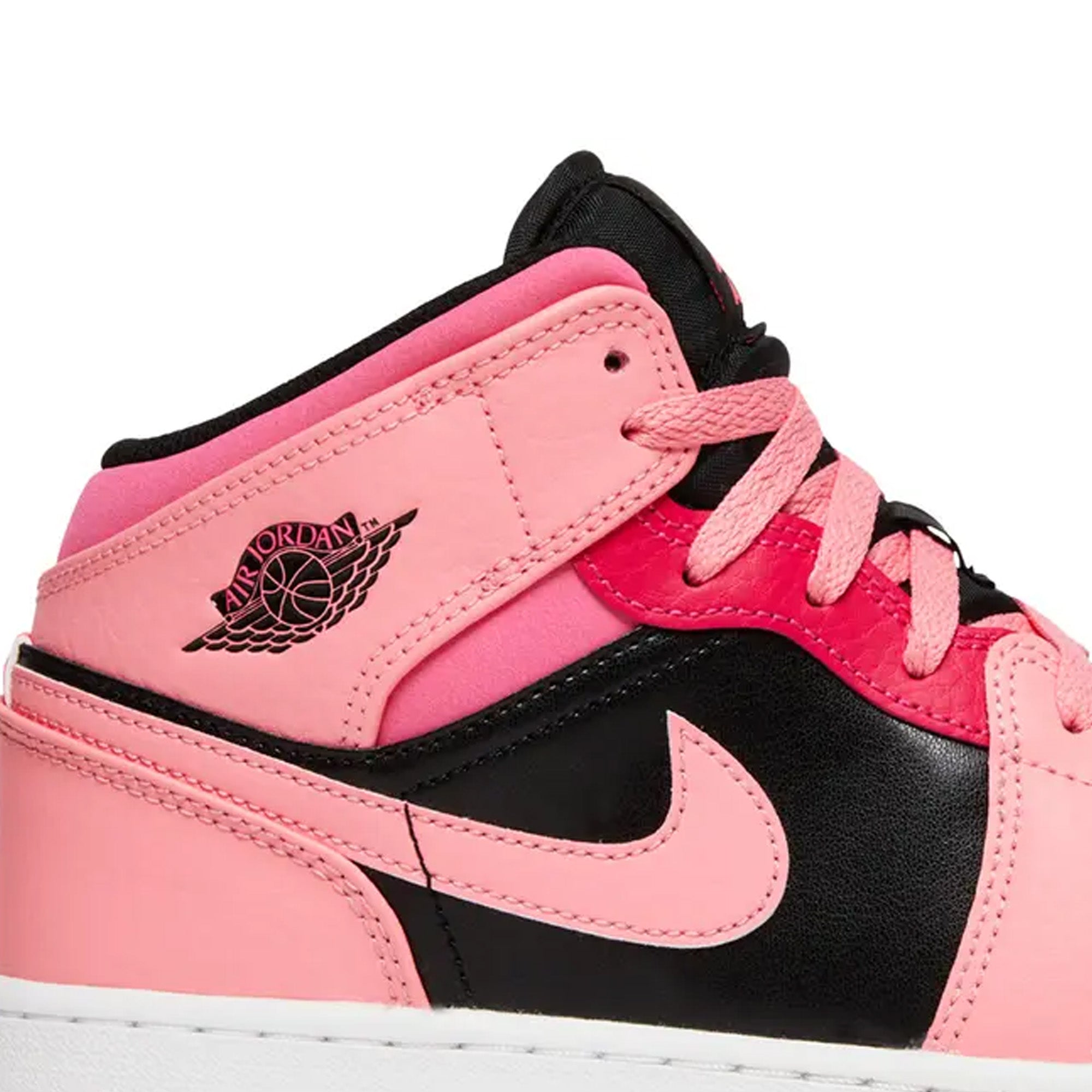 Air Jordan 1 Mid 'Coral Chalk' GS Sneakers for Women & Girls (2021) - Comfortable Basketball Shoes for School, Sports & Casual Wear