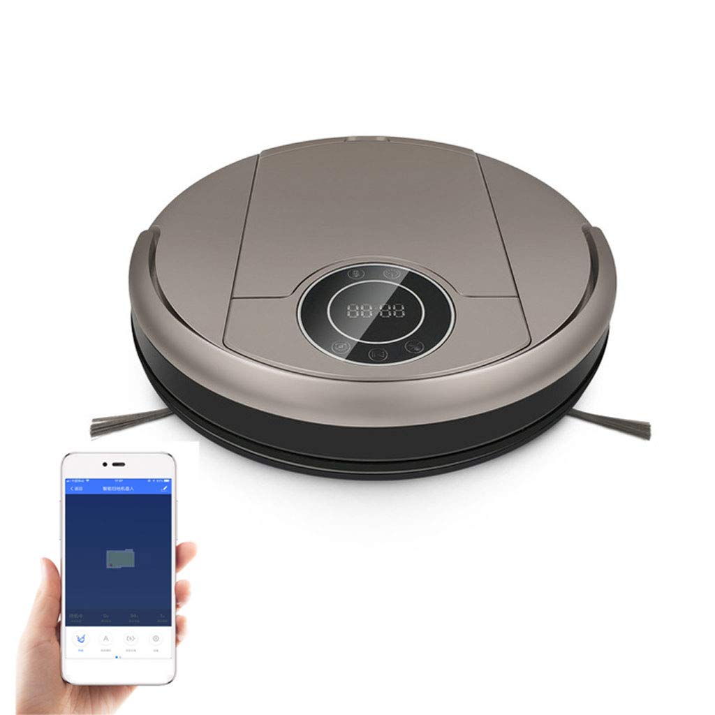 LAHappy Robot Vacuum and Mop Cleaner - 1200PA Powerful Suction, Self-Charging, 360° Smart Sensor Protection, 4 Cleaning Modes for Pet Hair, Hard Floors & Medium Carpets (Silver) | Perfect for Smart Home Cleaning, Daily Floor Maintenance, and Pet Owners