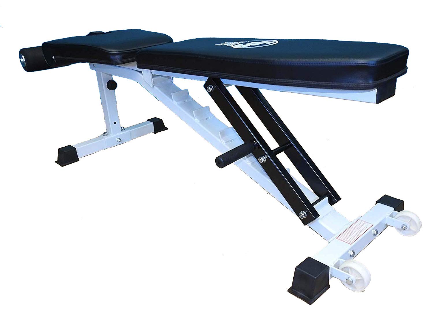 Adjustable TDS Flat Incline Decline Weight Bench - 1000 lb Capacity, 11-Gauge Steel Frame, 7 Back Positions & 4-Position Ergonomic Seat with Wheels - Perfect for Home Gym, Strength Training, and Full-Body Workouts