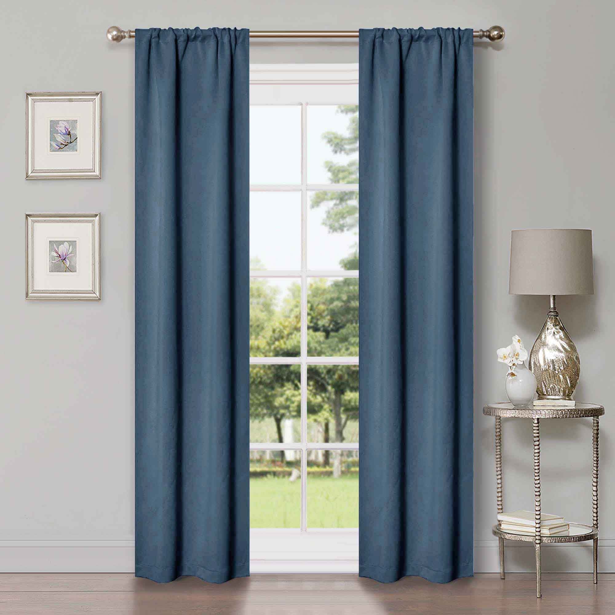 Blackout Curtains for Bedroom - Machine Washable, Thermal Insulated, Noise Reducing - Set of 2 Panels - Perfect for Nursery, Home Theater & Shift Workers (42x84 Inches)