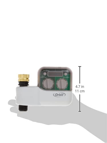 Orbit 2-Dial Digital Timer 62040 - Programmable Outdoor/Indoor Water Timer for Garden, Lawn & Irrigation Systems | Gray