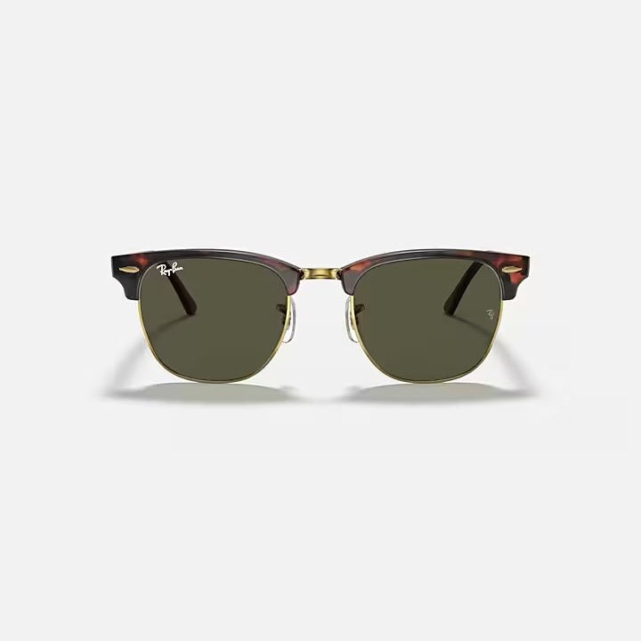 Ray Ban Clubmaster Sunglasses - Mock Tortoise Frame with Arista Lenses for Men & Women - Perfect for Outdoor Activities, Driving, and Fashion Accessories