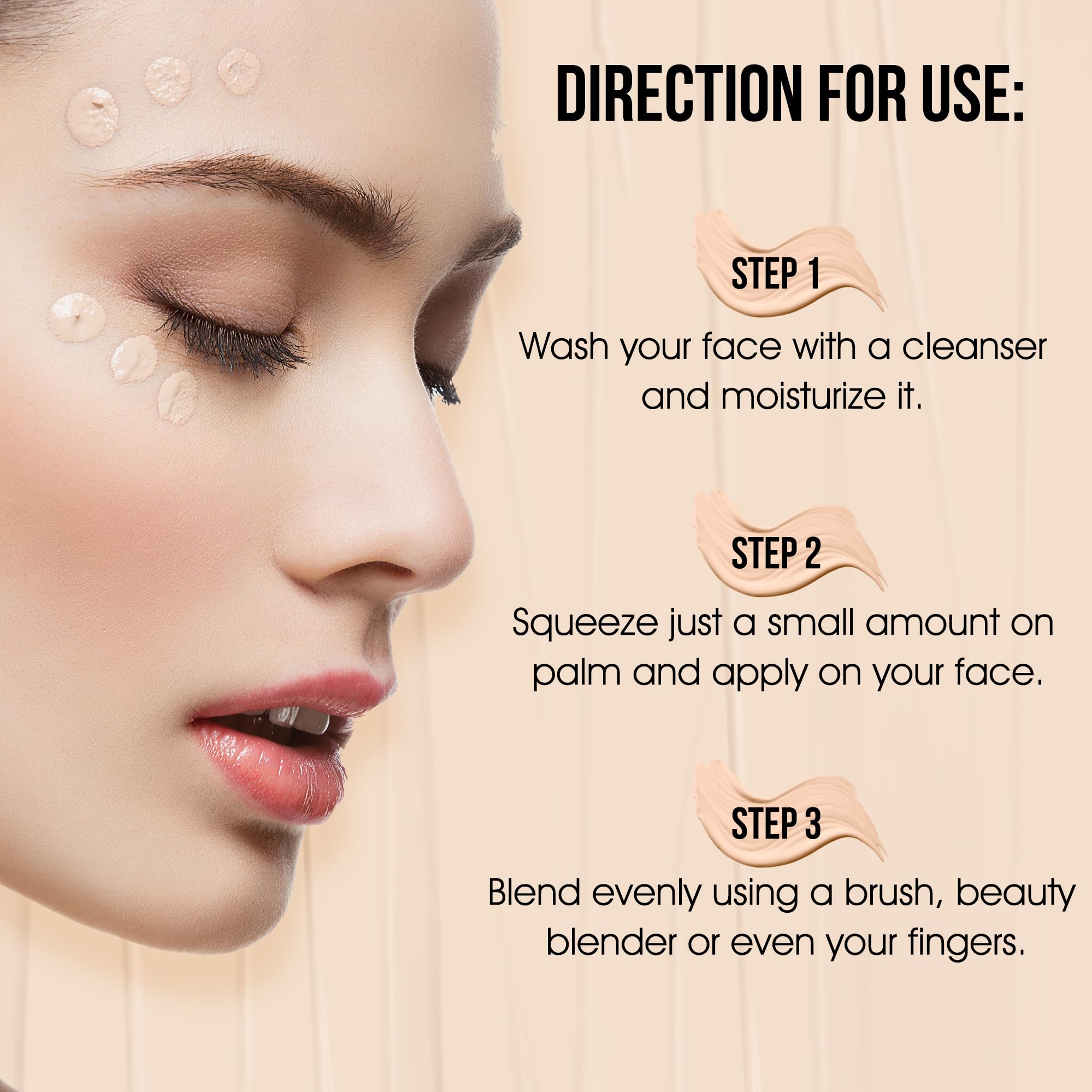 COLORS QUEEN Very Me Liquid Foundation - Oil Free, Long Lasting & Waterproof Matte Makeup | Non-Sticky, Lightweight Formula for Flawless Coverage (Natural) | Perfect for Daily Wear, Special Occasions & Photography