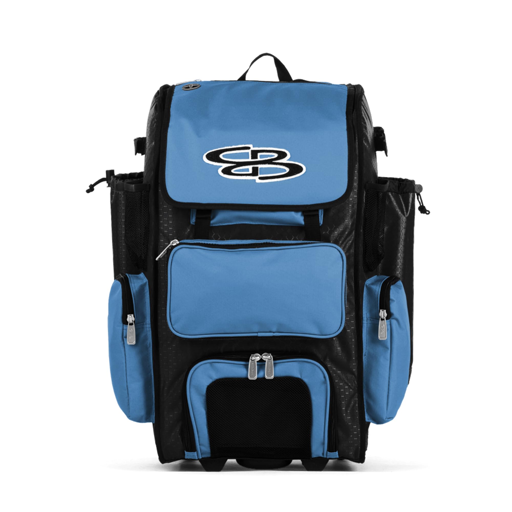 Boombah Superpack Hybrid Rolling Bat Bag - Wheeled & Backpack Style for Baseball & Softball | Perfect for Travel & Team Sports