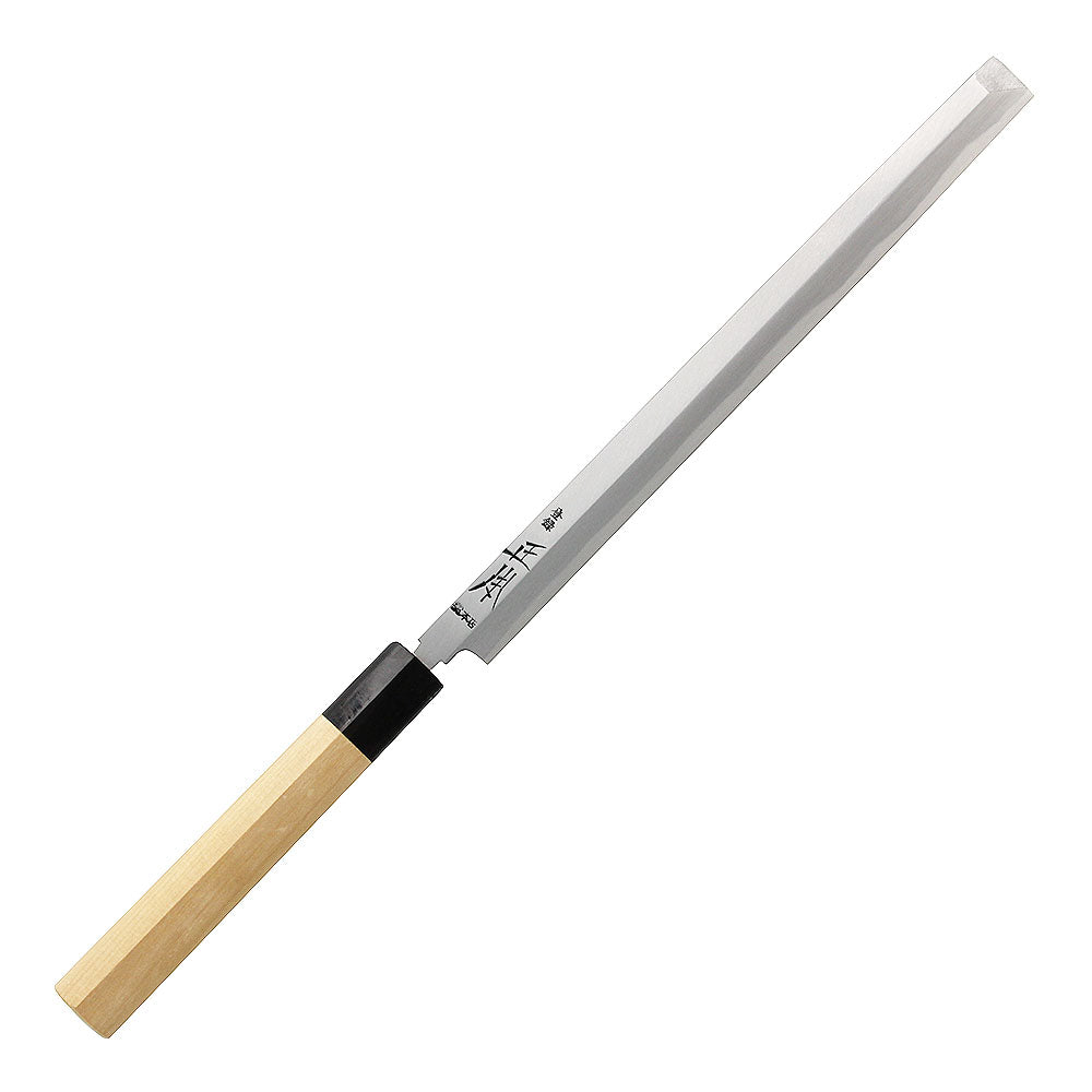 Premium Masamoto Hongasumi Gyokuhaku Steel Takobiki Sashimi Knife – High-Quality Japanese Sushi & Sashimi Knife for Professional Chefs & Home Cooking – Perfect for Slicing Raw Fish, Preparing Sushi Rolls & Japanese Cuisine