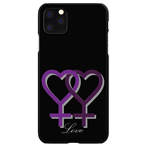 Lesbian Purple Symbols Love On Black Case