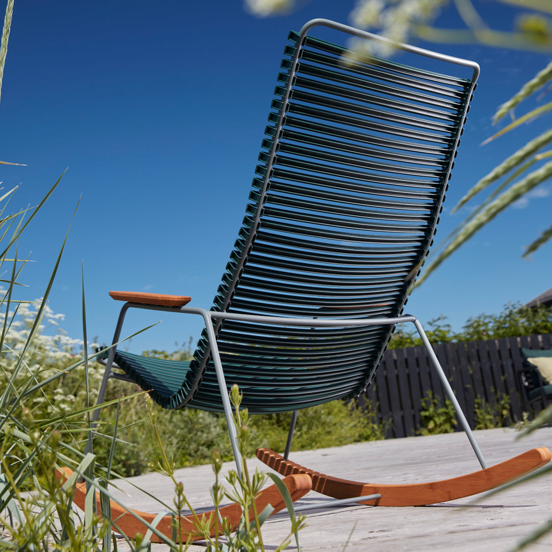 Best Outdoor Rocking Chair for Patio, Garden & Backyard - Durable All-Weather Wicker Furniture with Cushions - Perfect for Relaxing, Reading & Enjoying Nature
