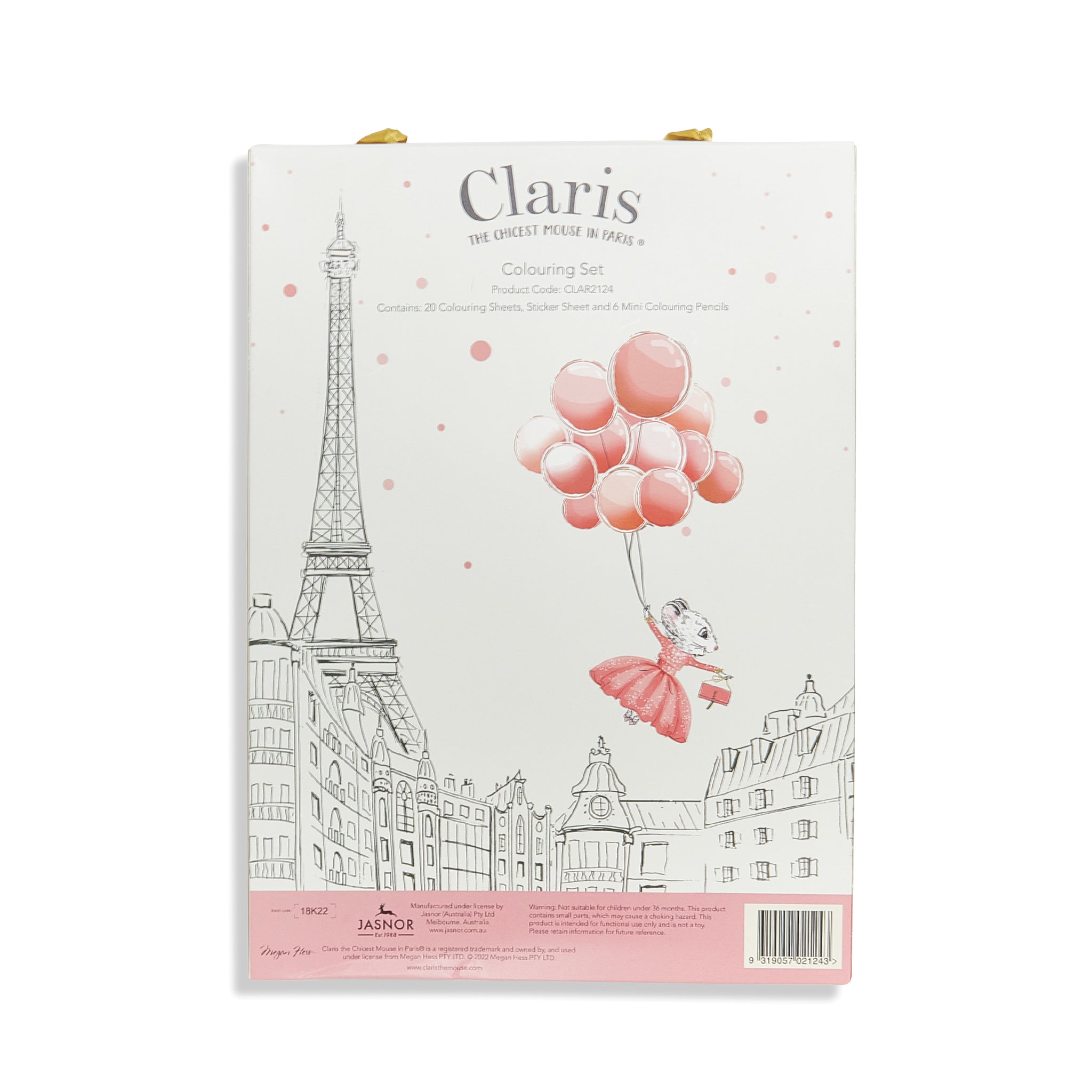 Claris The Mouse Coloring Set - Fun & Creative Art Kit for Kids - Perfect for Birthday Gifts & Classroom Activities
