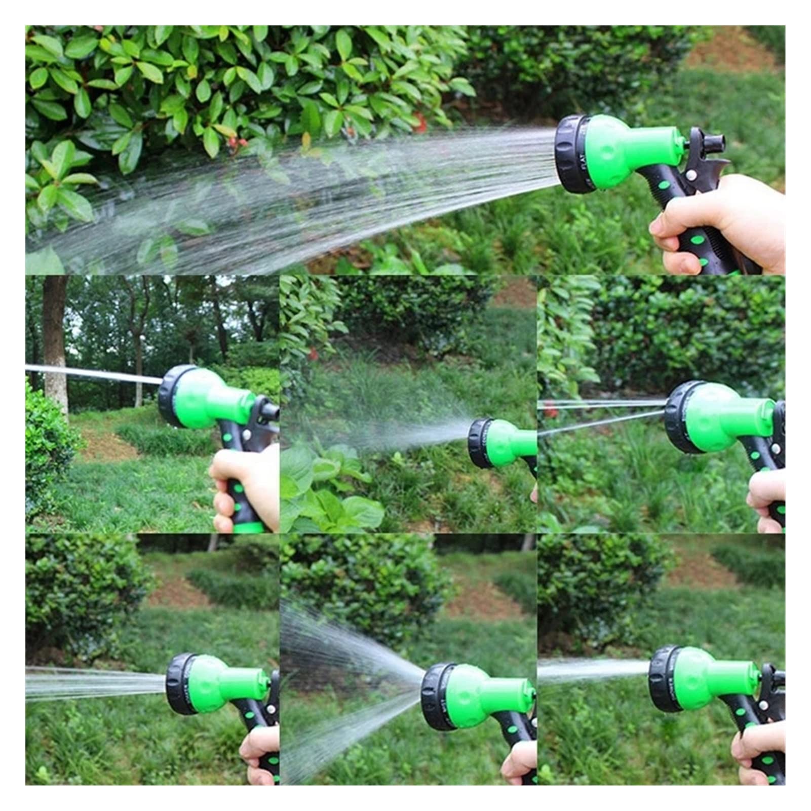 Expandable Garden Hose 7.5M - Lightweight Telescopic Water Hose with Spray Nozzle for Gardening, Car Washing & Outdoor Cleaning | Durable Plastic Flexible Water Pipe for Yard, Patio & Home Use