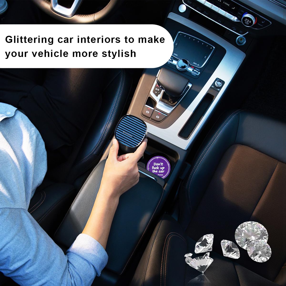 Bling Car Cup Coaster - 2.75
