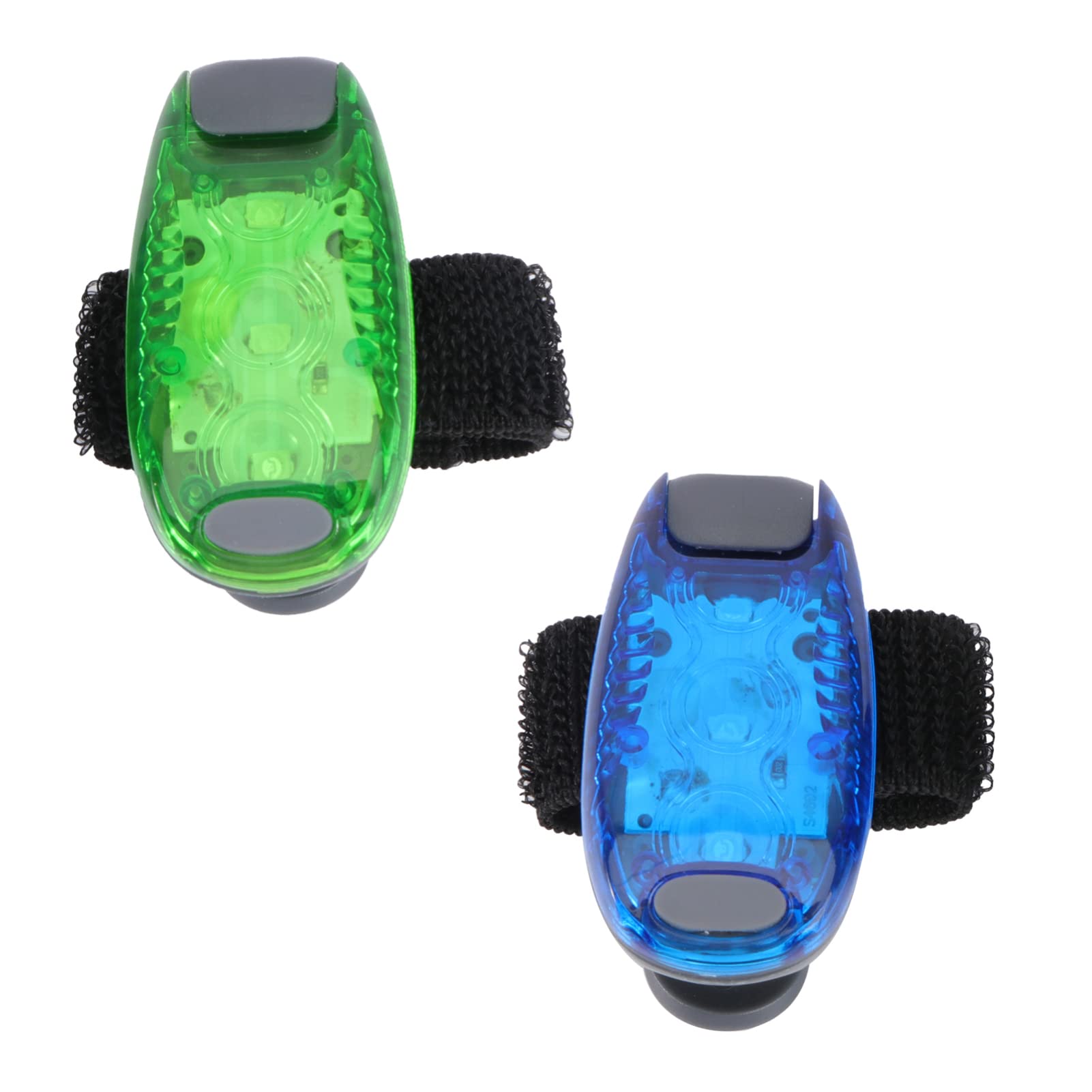 INOOMP 2Packs LED Safety Light Clip - Rechargeable Strobe Running Lights for Runners, Cyclists & Dog Walkers - High Visibility for Night Jogging, Biking & Outdoor Activities (Random Colors)