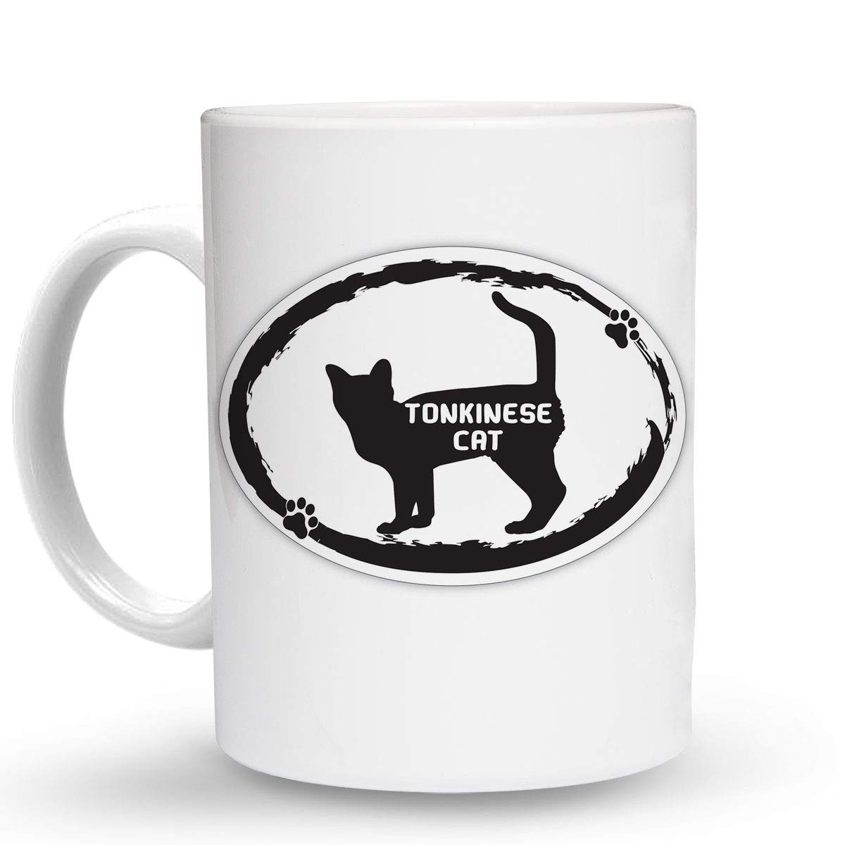 Makoroni - 11 Oz. Ceramic Coffee Mug with Tonkinese Cat Design - Perfect for Hot & Cold Beverages, Ideal for Home, Office, or Gift Giving