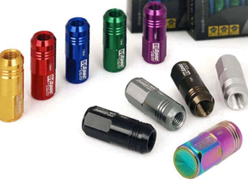 D1 SPEC Racing Wheel Lug Nuts - 20 Piece Set (M12x1.5 & M12x1.25) - High Performance Aluminum Alloy for Track & Street Cars - Perfect for Drifting, Racing & Custom Builds
