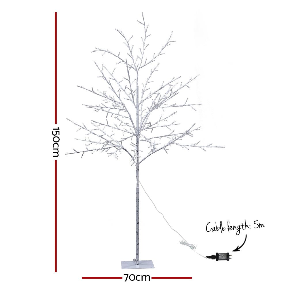1.5M Pre-Lit Christmas Tree with 304 Warm White LED Lights - Perfect for Indoor Holiday Decor, Living Room, and Festive Home Party Decoration