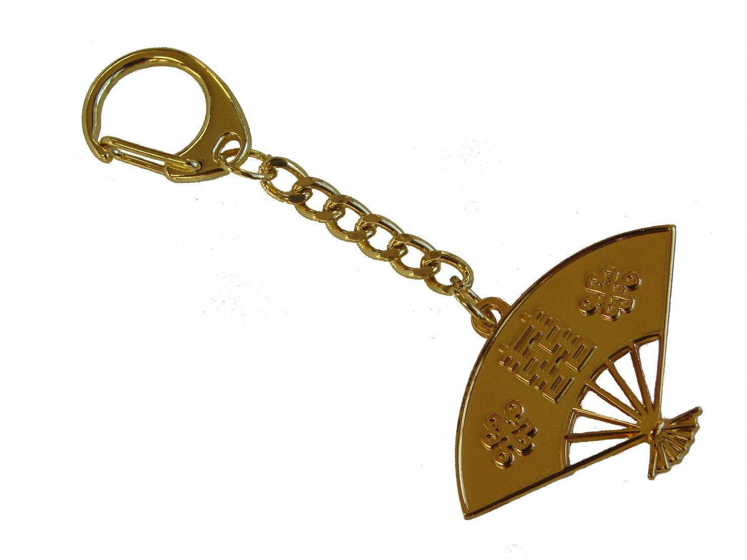 Feng Shui Love & Harmony Fan-Shaped Keychain - Perfect for Home Decor, Car Accessories, and Gifts for Couples
