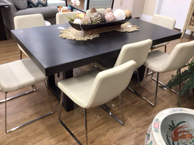40x72 Inch Dark Wood Extension Dining Table - Expandable for Large Gatherings, Perfect for Family Dinners & Entertaining Guests
