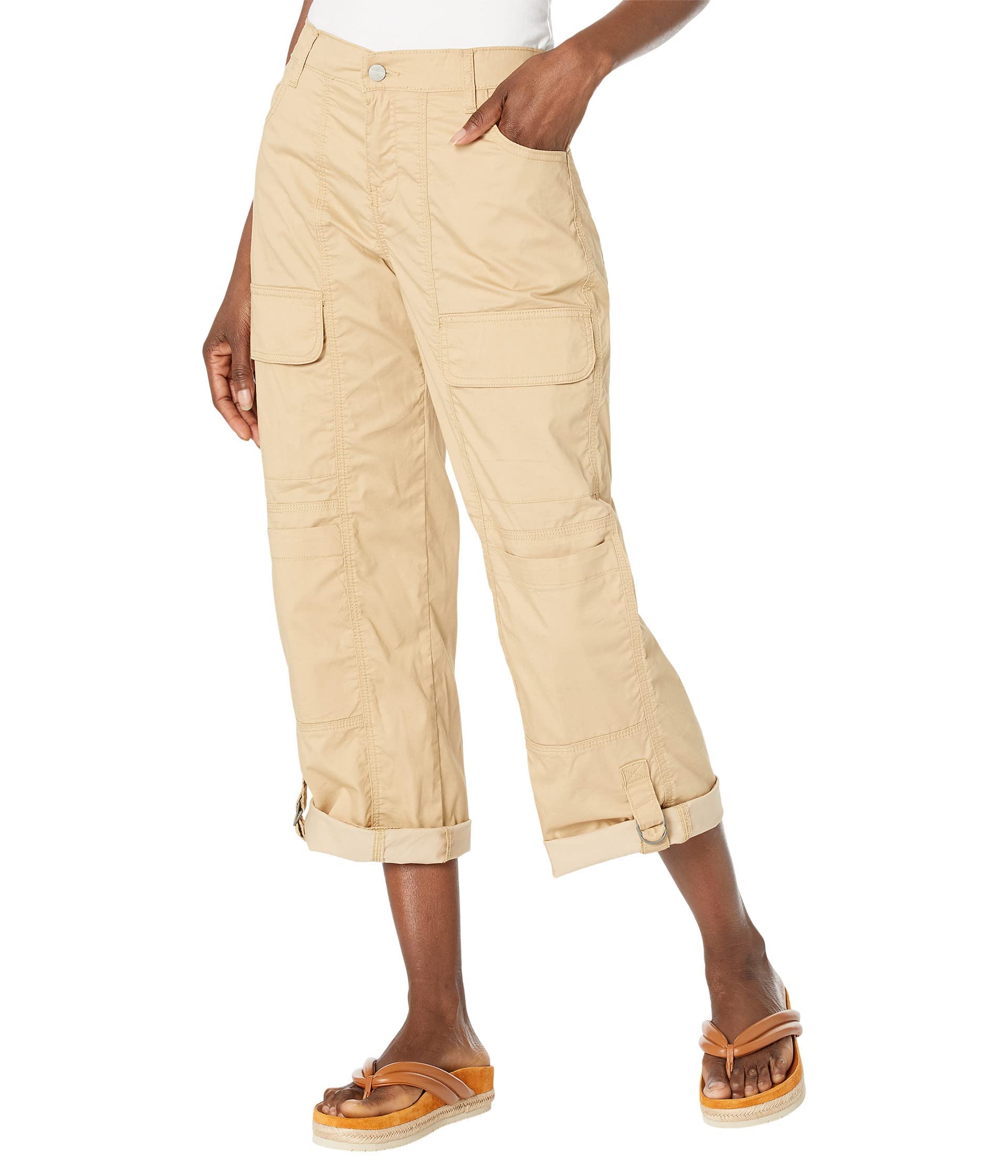 Sanctuary Cali Cargo Pants for Women - Cotton-Blend Pull-On Pants with Micro Twill Fabric - Comfortable Casual & Travel Pants for Everyday Wear