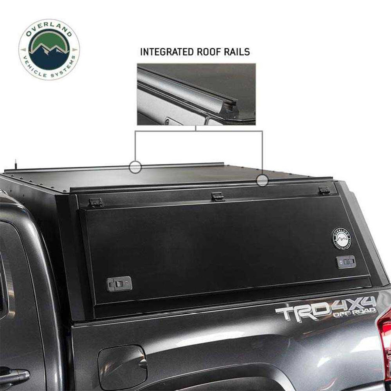 2024 Toyota Tacoma 5ft Bed Overland Vehicle Systems Expedition Truck Cap - Durable & Weatherproof for Off-Road Camping & Outdoor Adventures