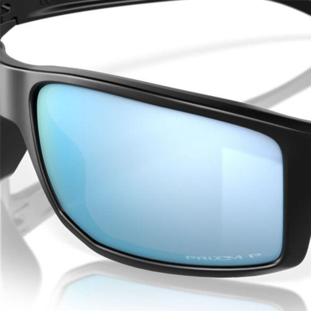 Oakley Gibston Matte Black Sunglasses with Prizm Deep Water Polarized Lenses - 0OO9449 944916 - Perfect for Outdoor Sports, Fishing & Driving