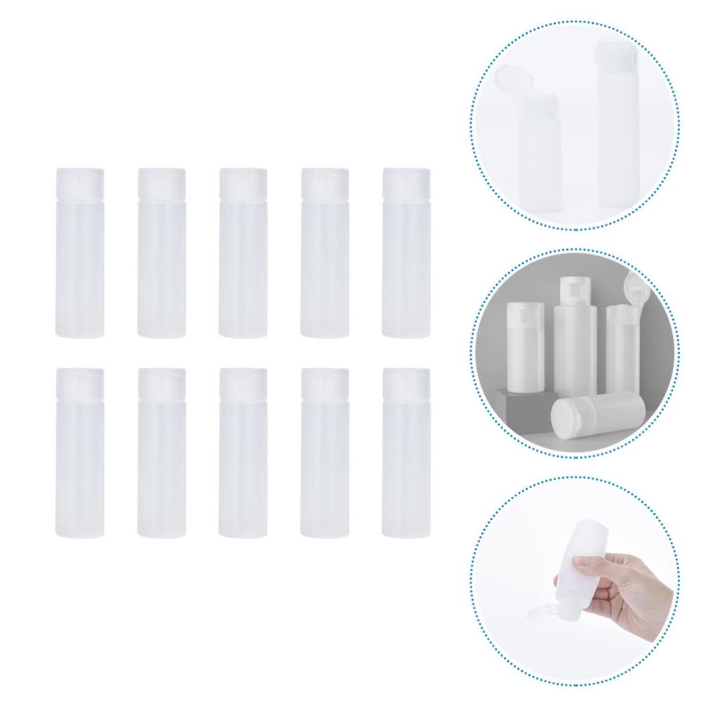 FOMIYES 10 Pack Refillable Travel Bottles with Flip Cap - Leak Proof Squeeze Containers for Makeup, Lotion, Shampoo & Toiletries | Perfect for Air Travel, Gym, Camping & Daily Use