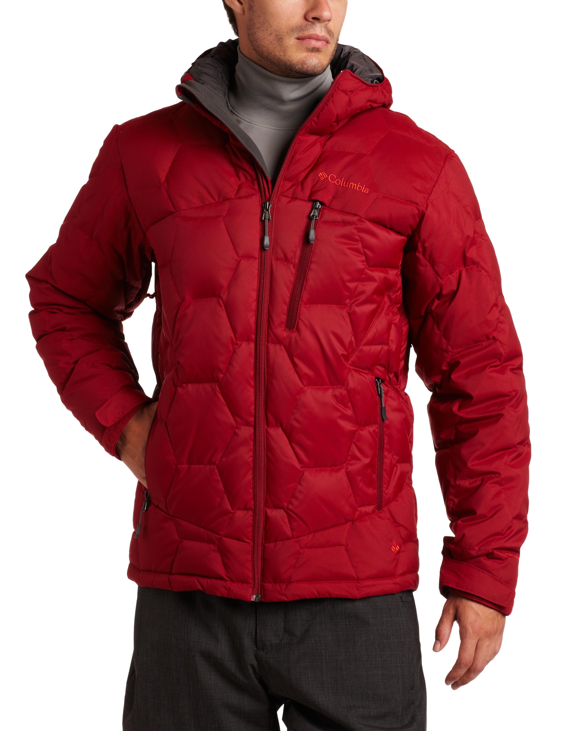 Columbia Men's Hexaholic Down Jacket - Lightweight Water-Resistant Winter Coat for Hiking & Outdoor Activities